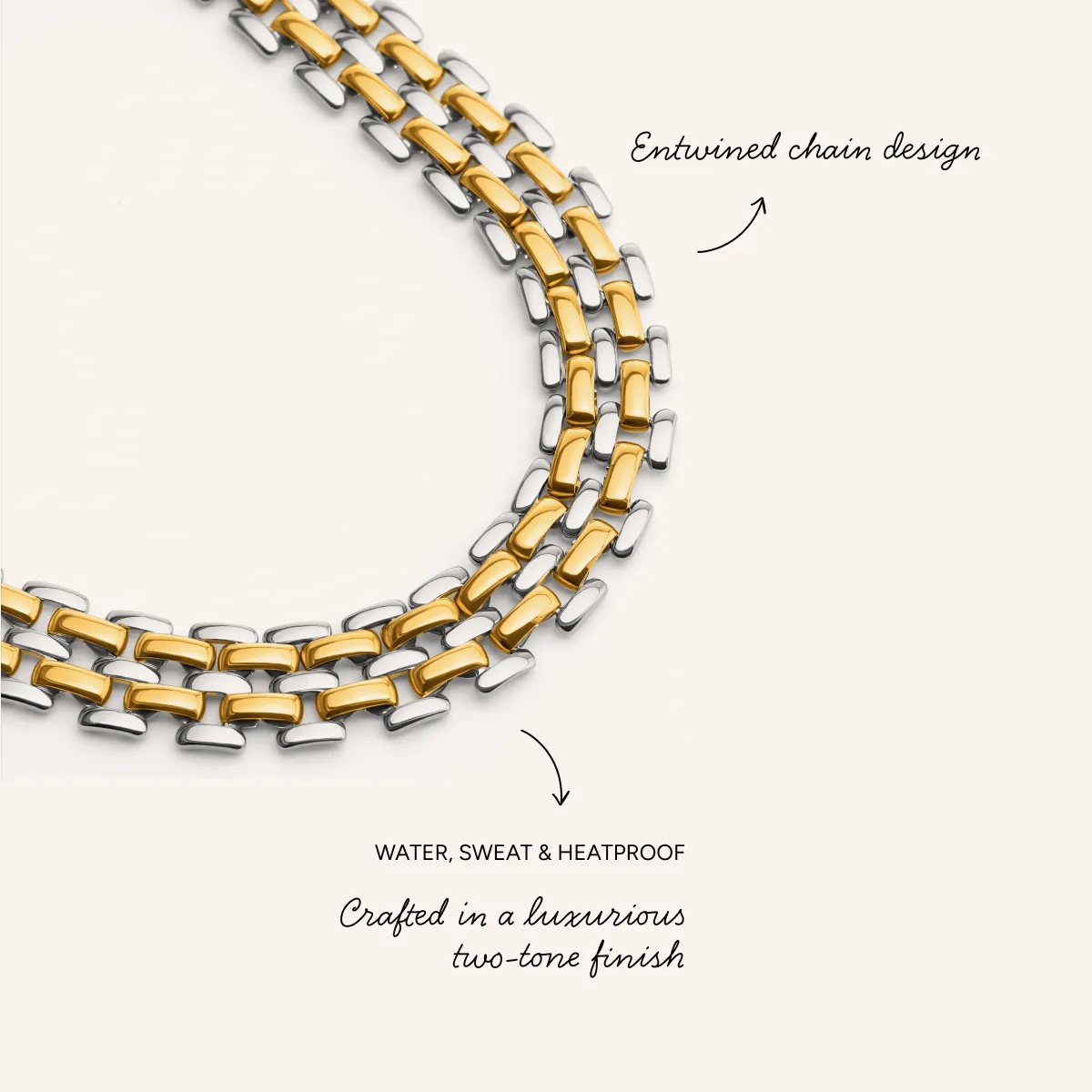 Two Tone Heritage Chain Necklace sold by Abbott Lyon product image thumbnail 3