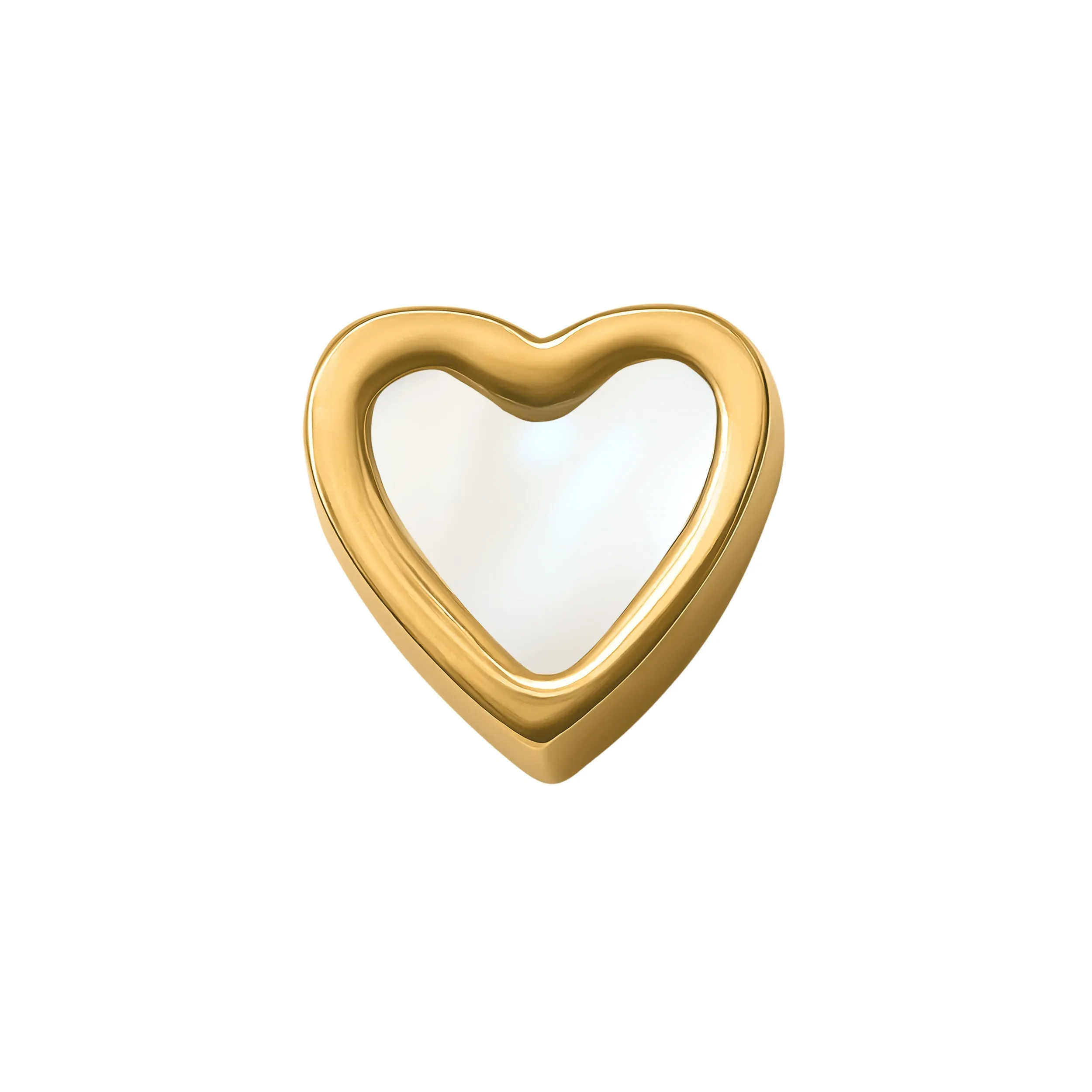 Pearl Heart Necklace Charm (Gold) sold by Abbott Lyon