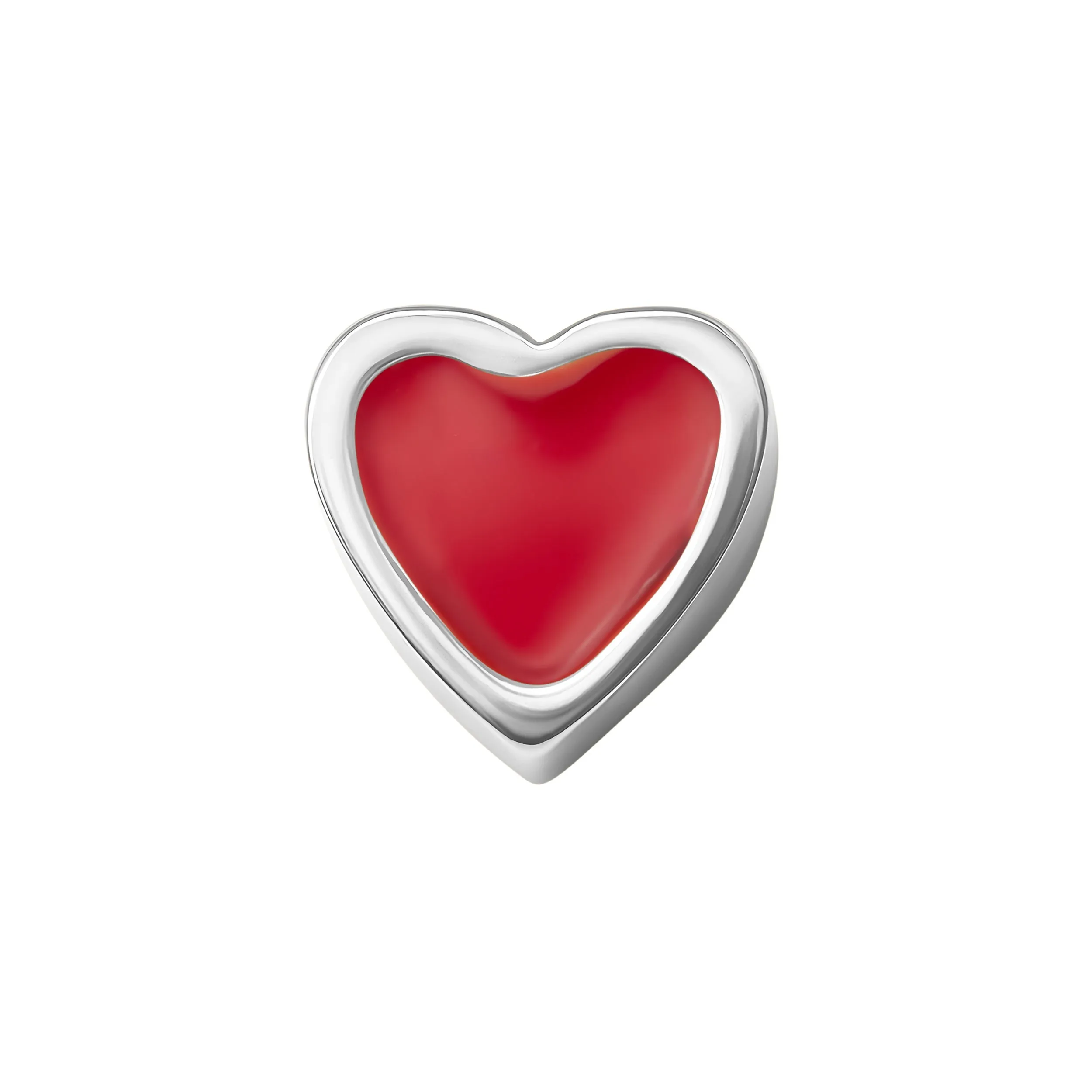 Red Heart Necklace Charm (Silver) sold by Abbott Lyon