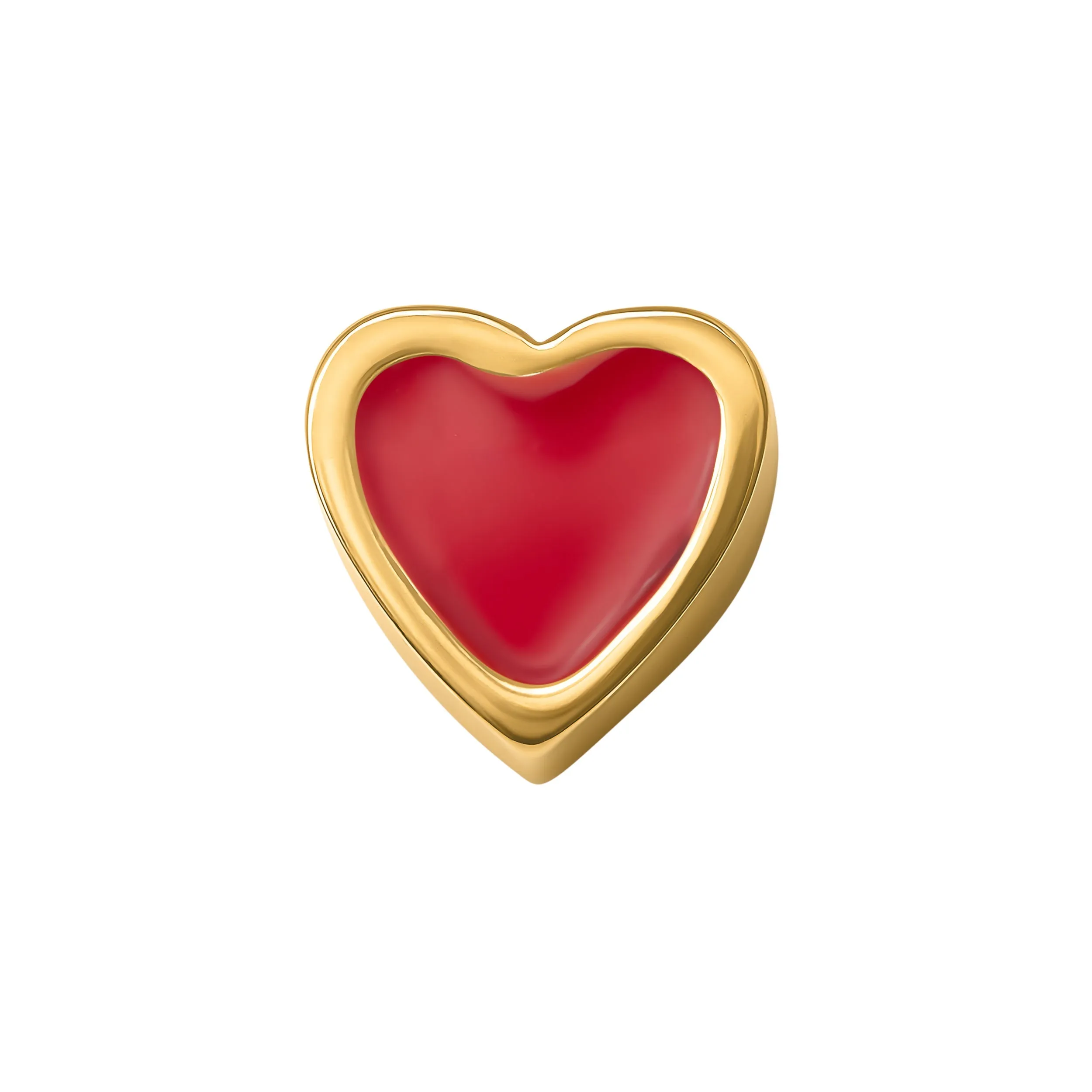 Red Heart Necklace Charm (Gold) sold by Abbott Lyon