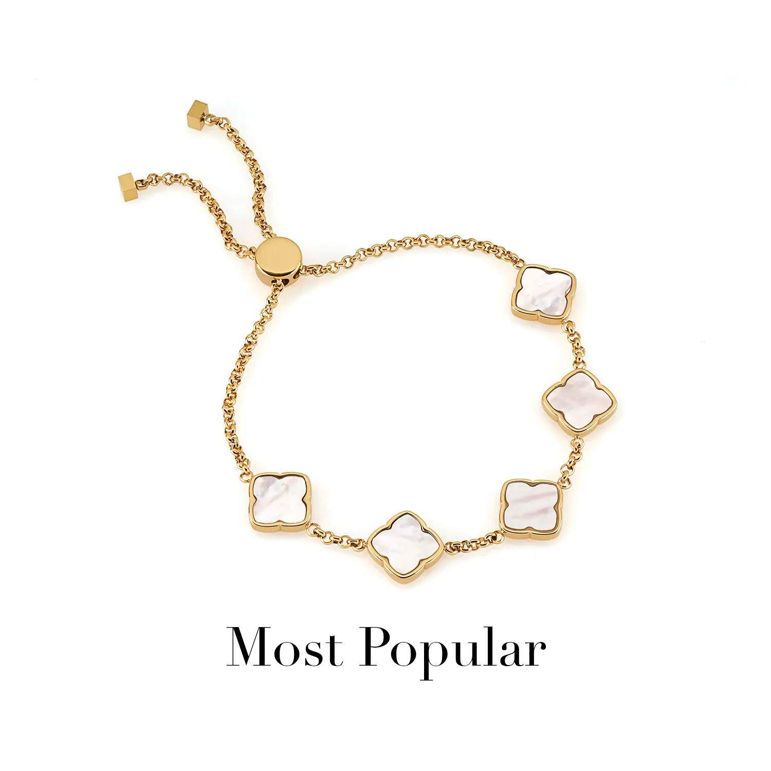 Multi Pearl Clover Bracelet - Gold sold by Abbott Lyon product image thumbnail 5