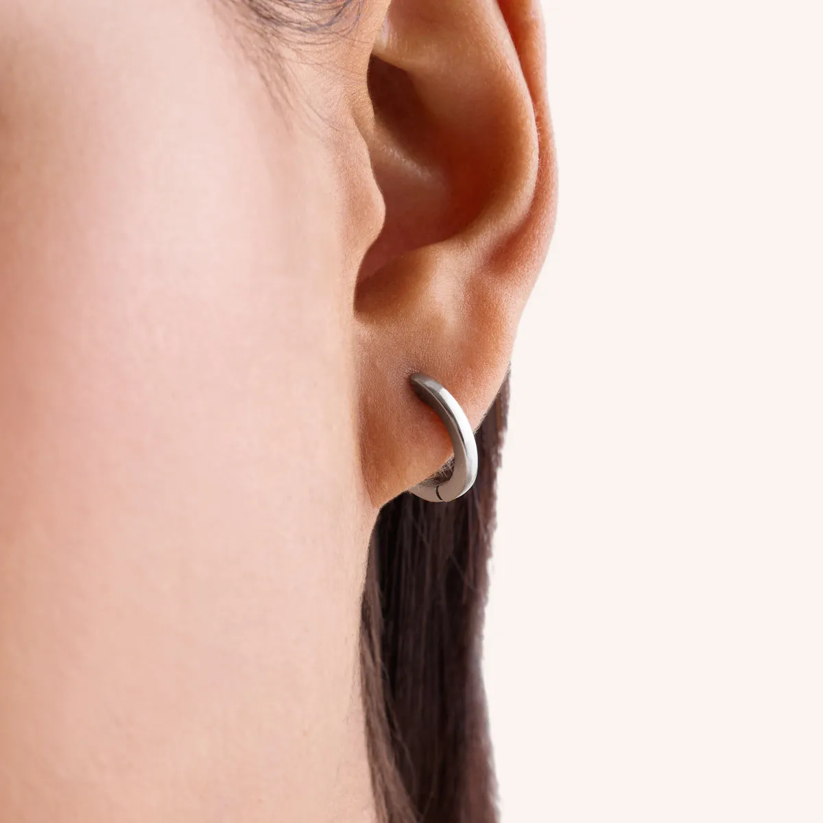 Foundation Huggie Hoops (Silver) sold by Abbott Lyon product image thumbnail 2