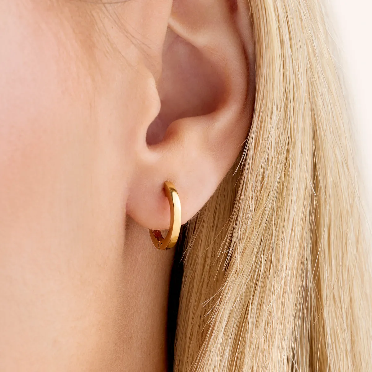 Foundation Huggie Hoops (Gold) sold by Abbott Lyon product image thumbnail 2