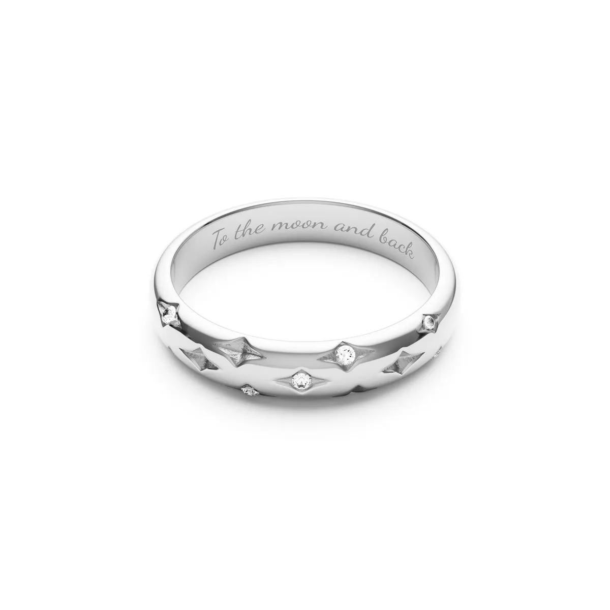 Moon and Back Ring (Silver) sold by Abbott Lyon product image thumbnail 2