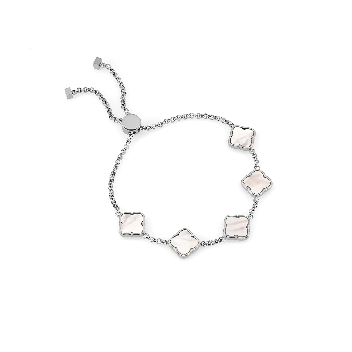 Multi Pearl Clover Bracelet - Silver sold by Abbott Lyon product image thumbnail 5