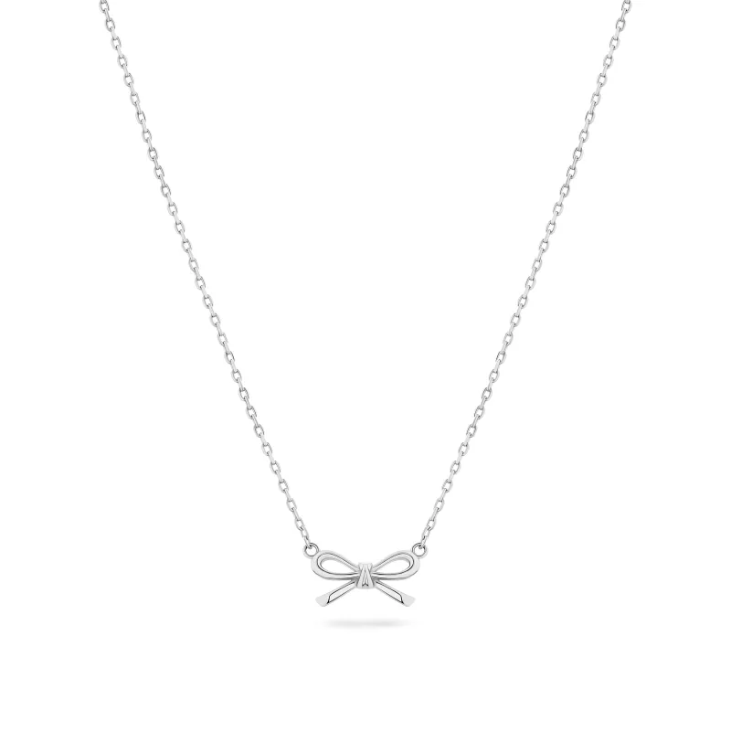 Fine Bow Necklace (Silver) sold by Abbott Lyon