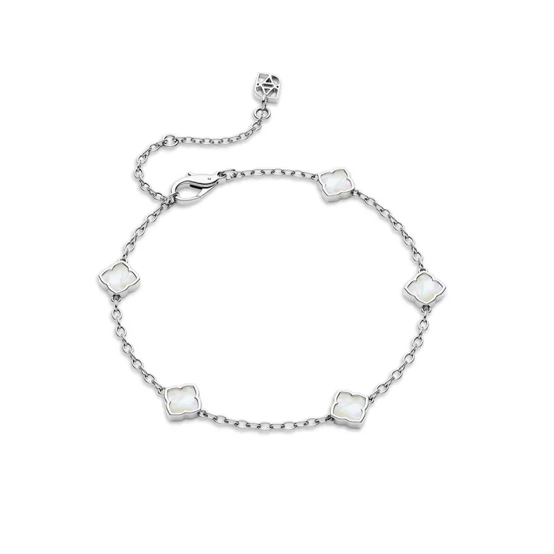 Mini Multi Clover Bracelet (Silver) made by Abbott Lyon