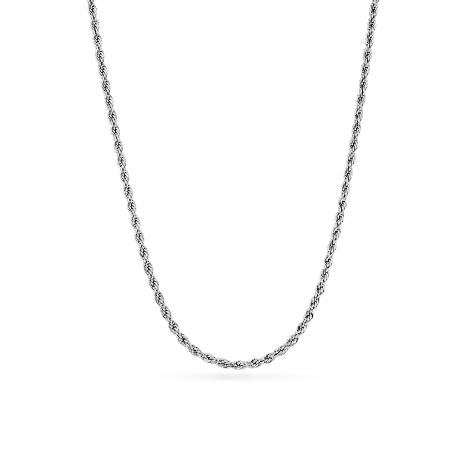 Small Rope Chain Necklace (Silver) sold by Abbott Lyon