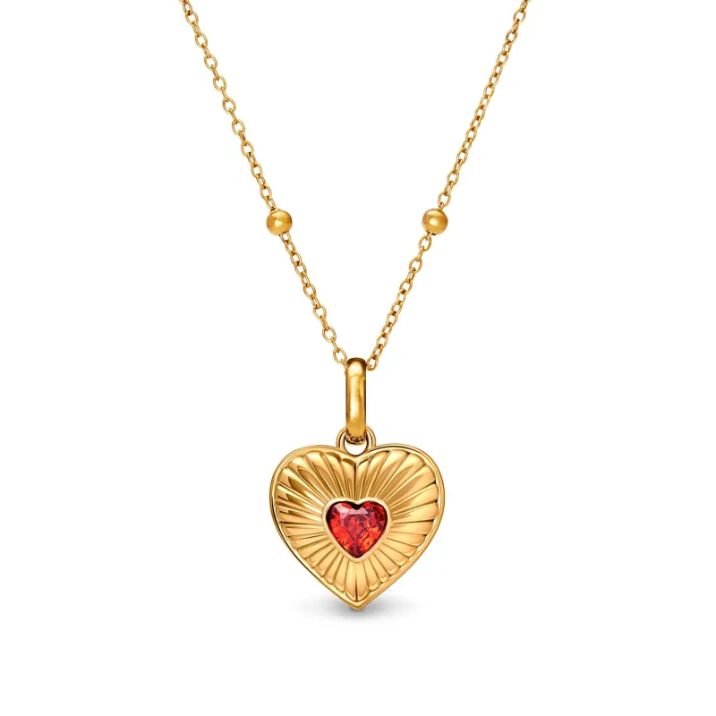Entwine Custom Heart Necklace (Gold) made by Abbott Lyon