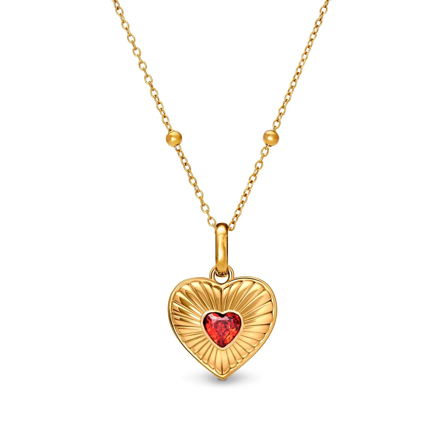Entwine Custom Heart Necklace (Gold) sold by Abbott Lyon