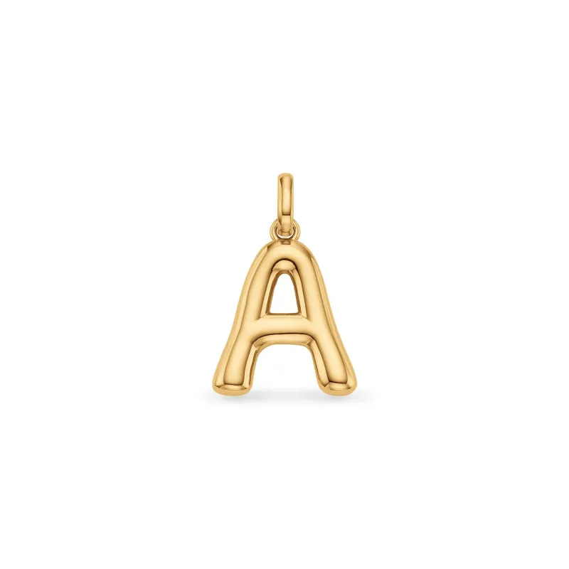 Molten Initial Pendant (Gold) made by Abbott Lyon