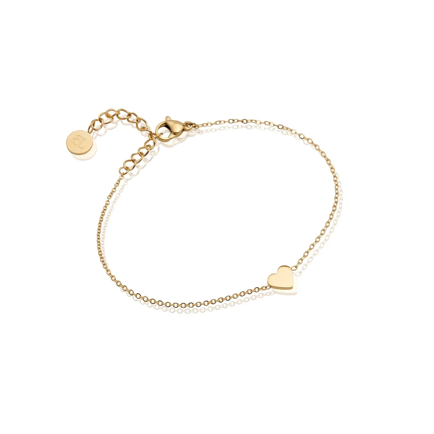 Mini Heart Bracelet (Gold) sold by Abbott Lyon