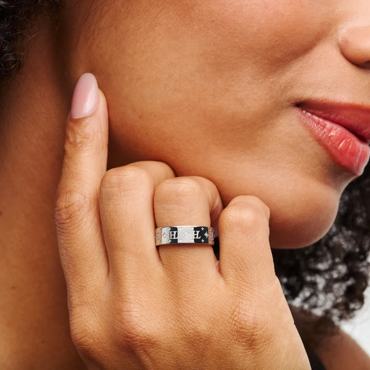Own Way Statement Monogram Ring (Silver) sold by Abbott Lyon product image thumbnail 2