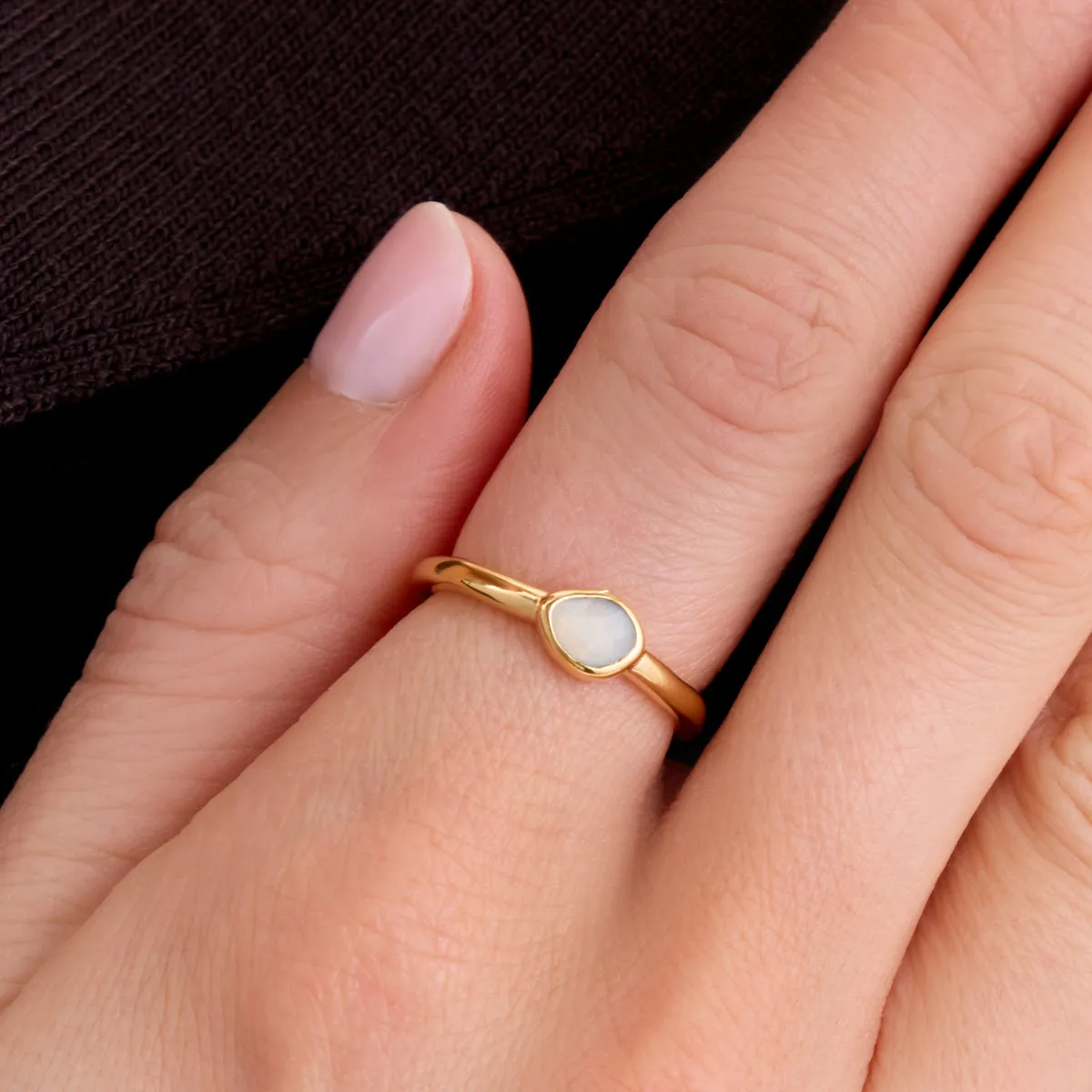 Signature Cut White Quartz Ring (Gold) sold by Abbott Lyon product image thumbnail 2