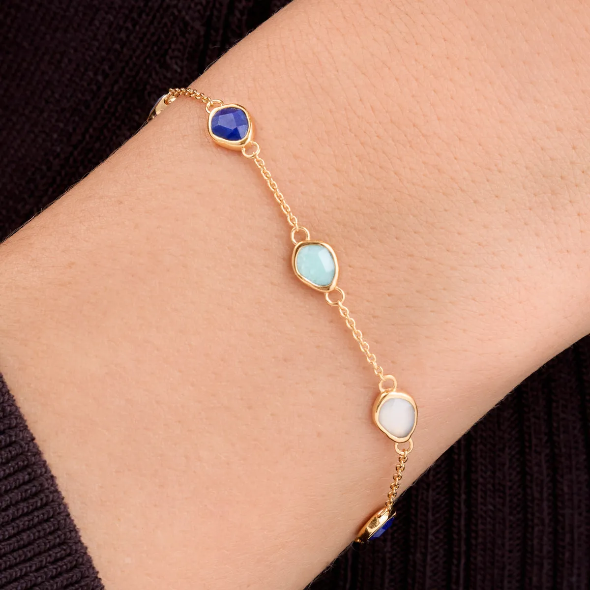 Signature Cut Multi-Gemstone Bracelet (Gold) sold by Abbott Lyon product image thumbnail 2