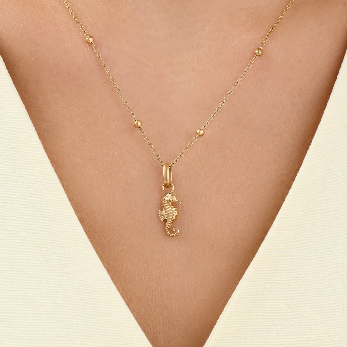 Ocean Charms Seahorse Necklace (Gold) sold by Abbott Lyon product image thumbnail 2