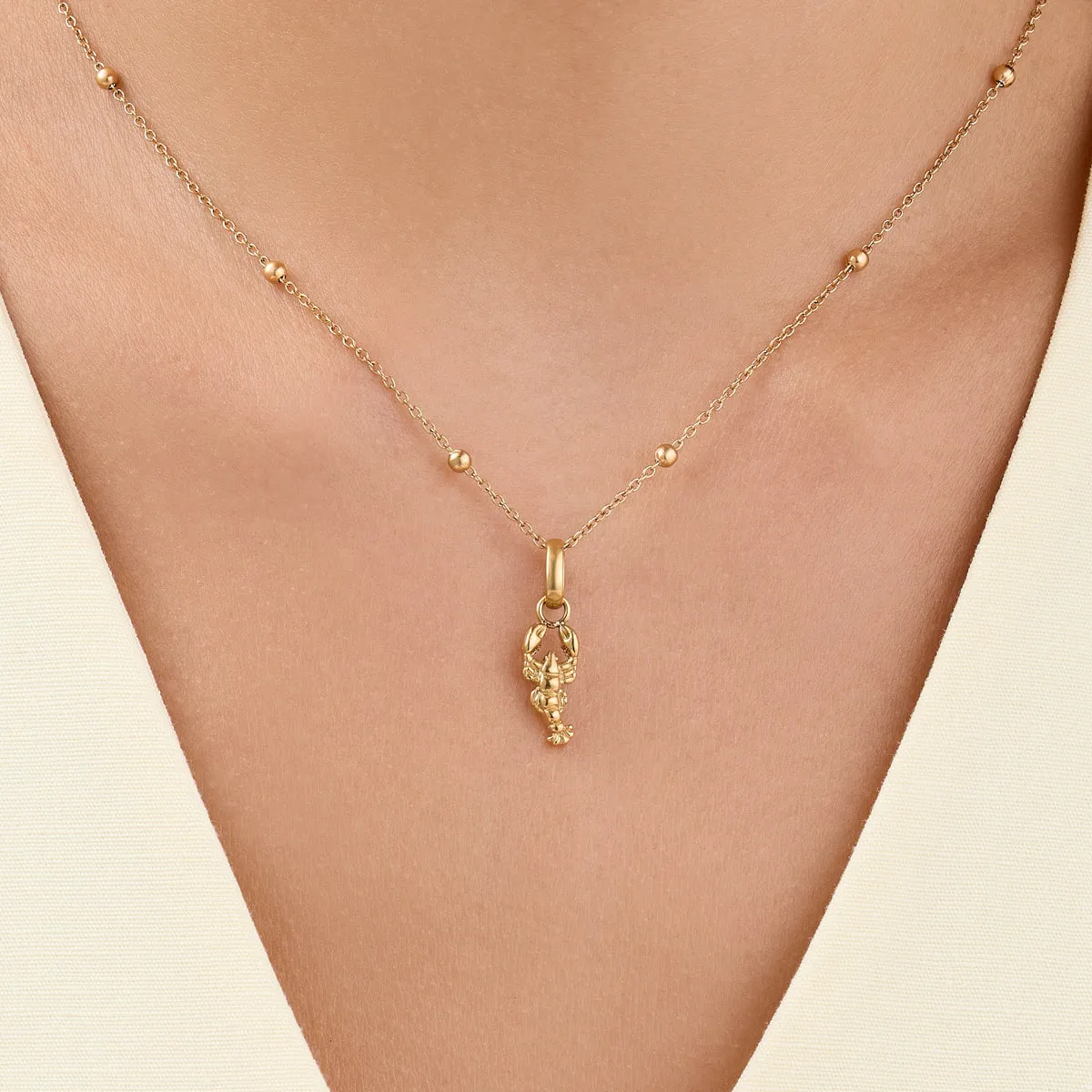 Ocean Charms Lobster Necklace (Gold) sold by Abbott Lyon product image thumbnail 2
