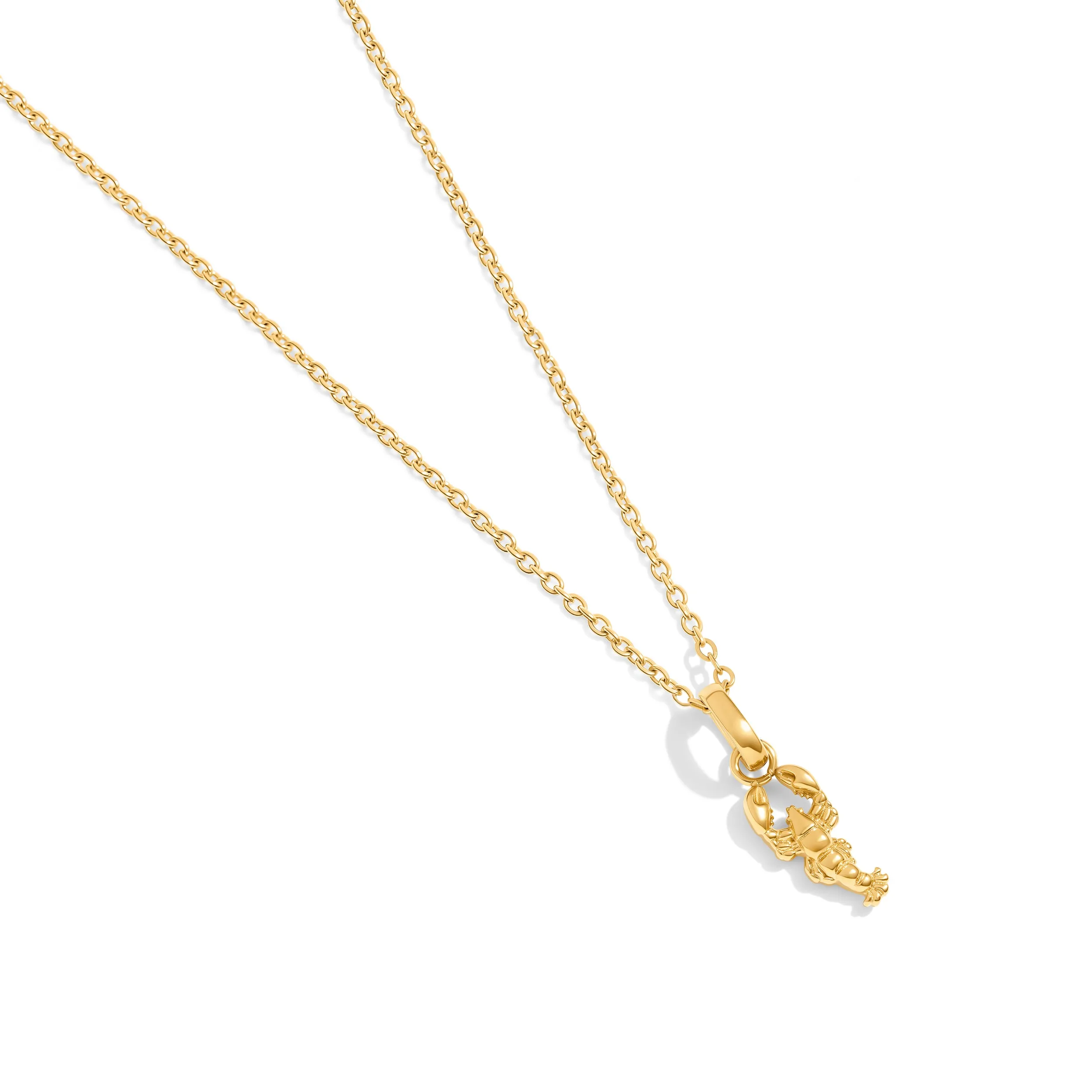 Ocean Charms Lobster Necklace (Gold) sold by Abbott Lyon