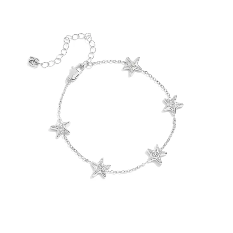 Multi Starfish Bracelet (Silver) made by Abbott Lyon