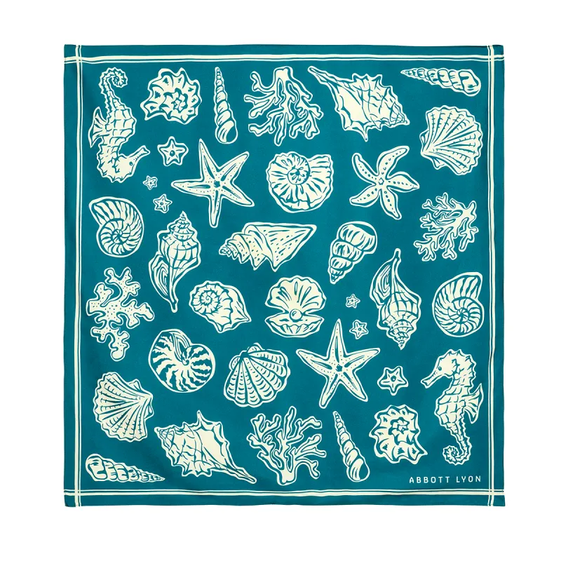 Ocean Icon Scarf (Teal) made by Abbott Lyon