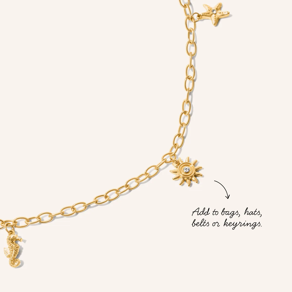 Summer Icon Hat Chain (Gold) sold by Abbott Lyon product image thumbnail 3