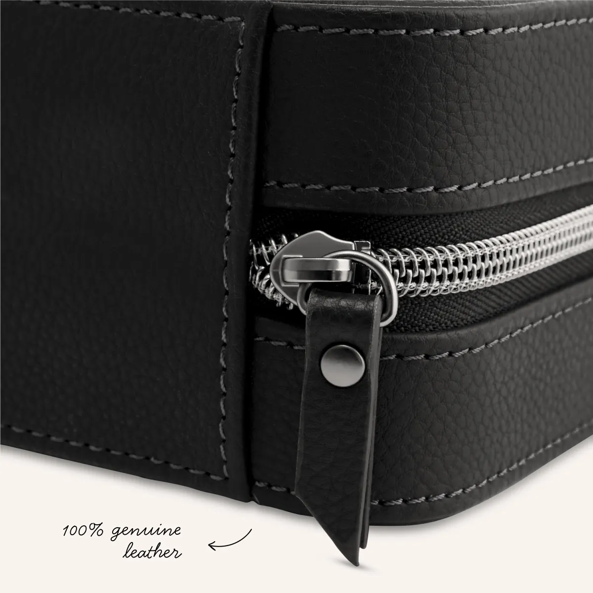 Leather Watch Box (Black) sold by Abbott Lyon product image thumbnail 3