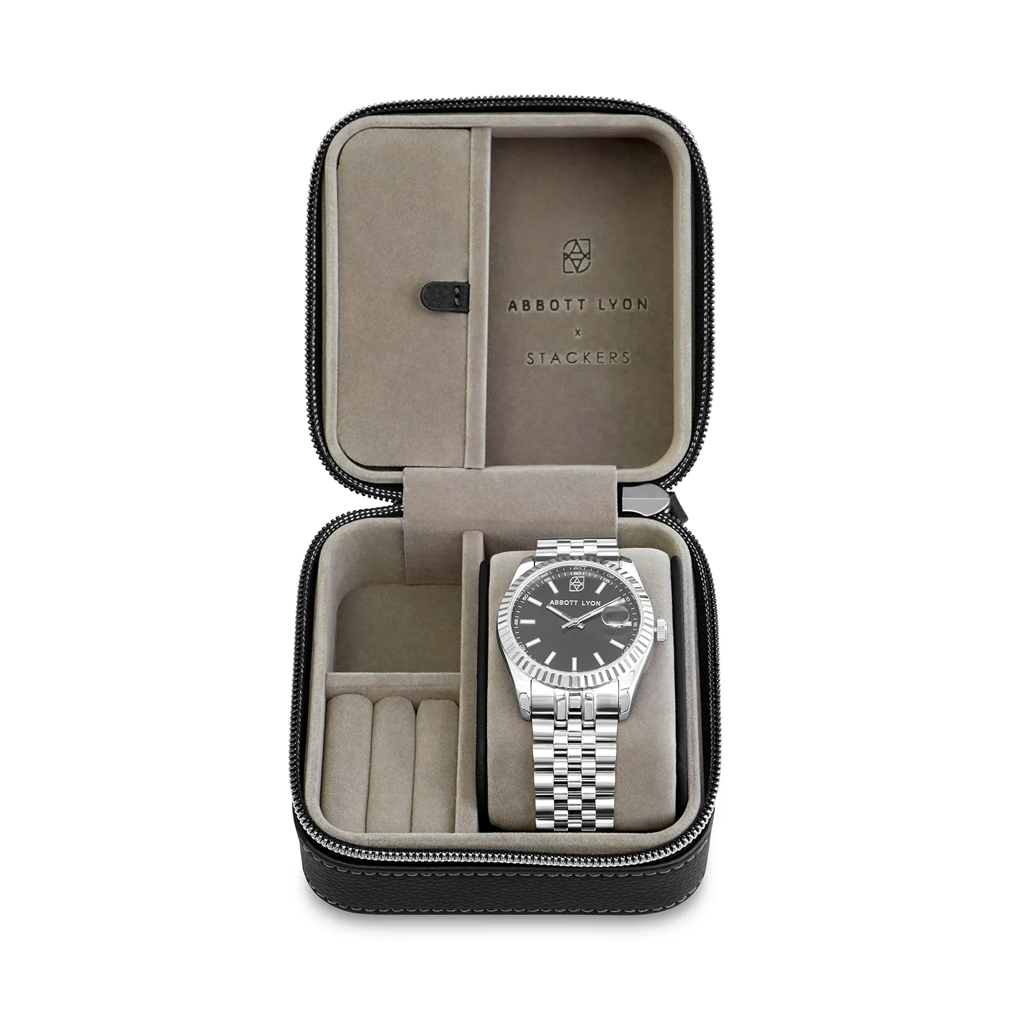 Leather Watch Box (Black) sold by Abbott Lyon product image thumbnail 2