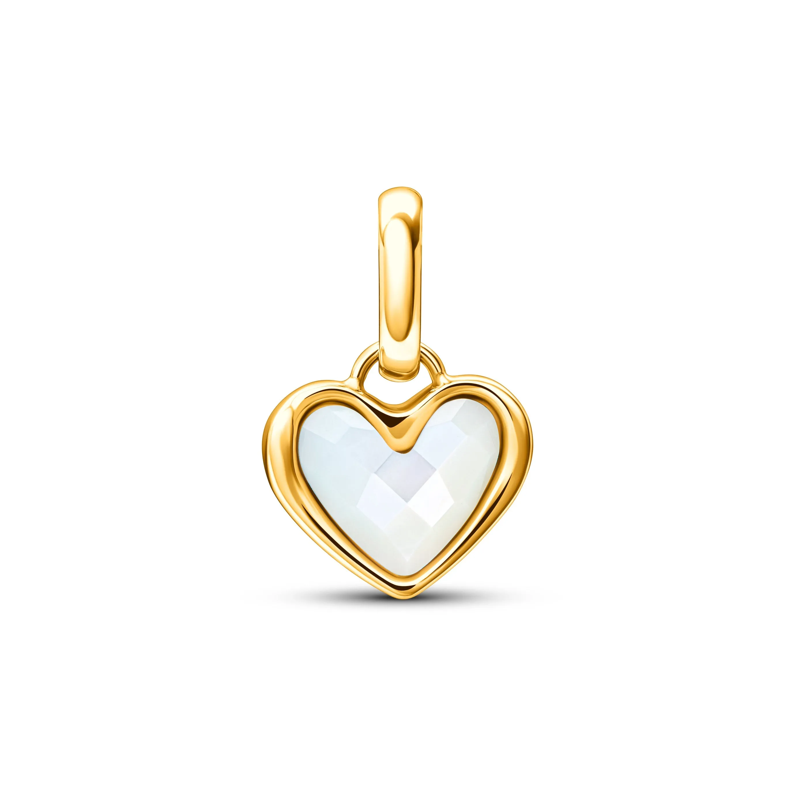 Mother of Pearl Heart Pendant (Gold) sold by Abbott Lyon