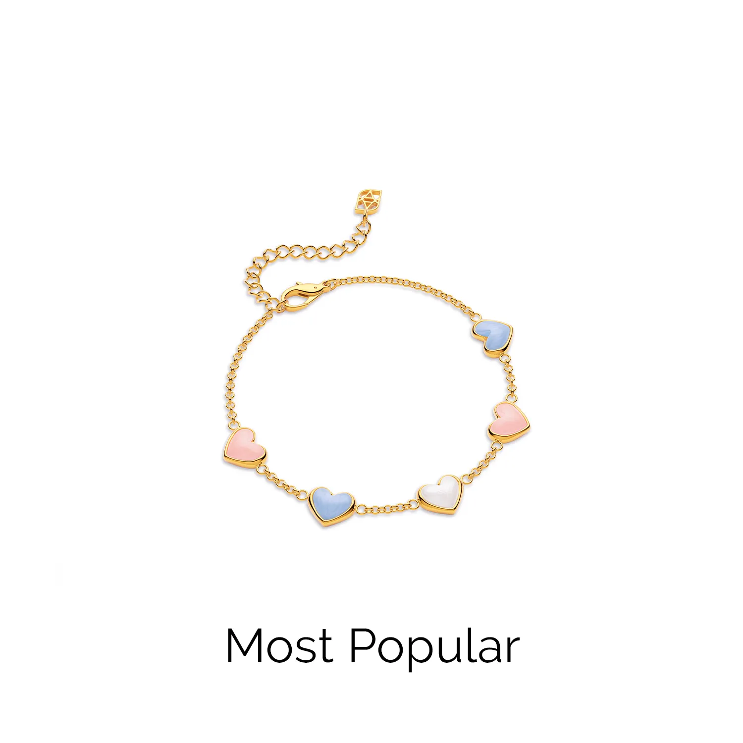 Multi Heart Bracelet (Gold) sold by Abbott Lyon product image thumbnail 2