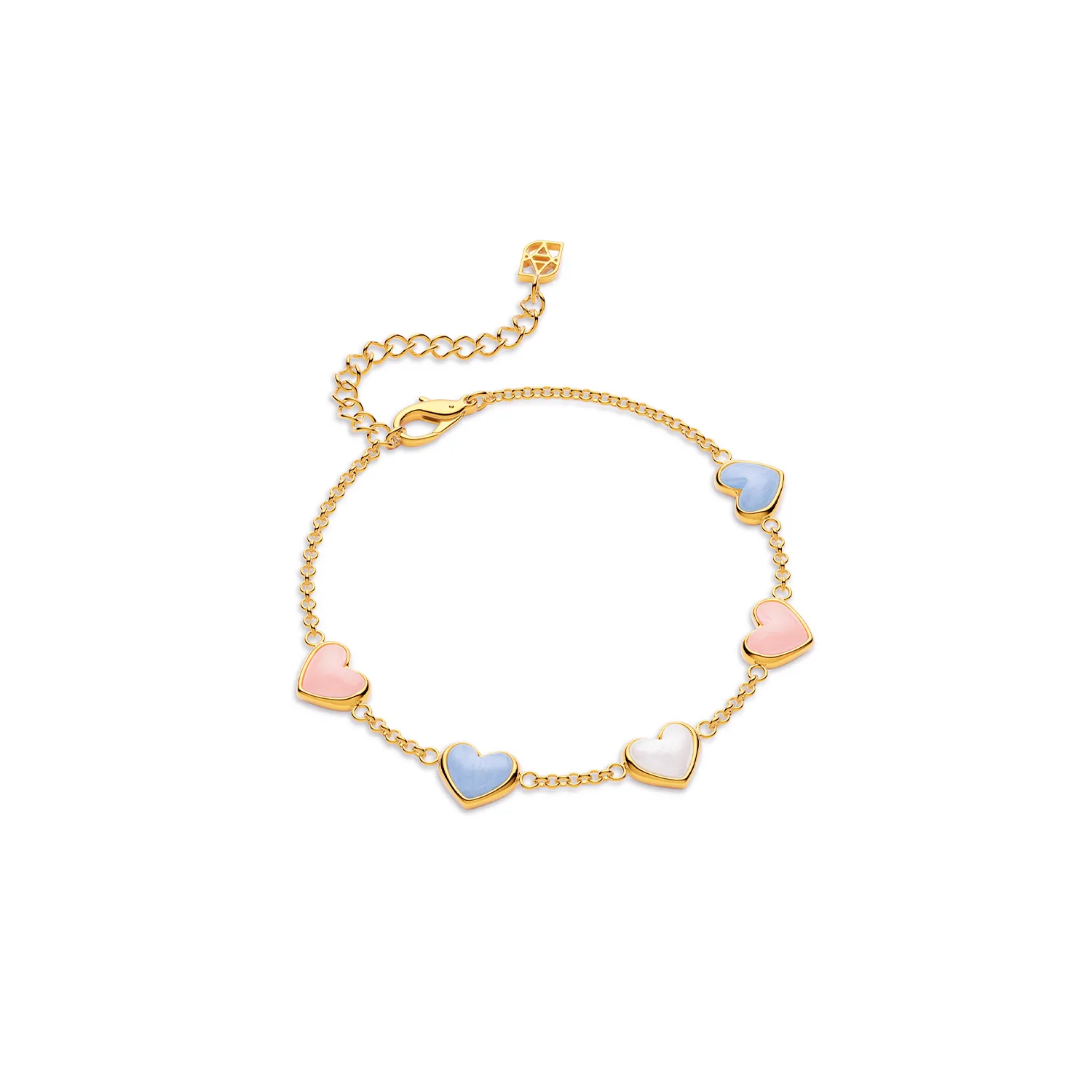 Multi Heart Bracelet (Gold) sold by Abbott Lyon product image thumbnail 3