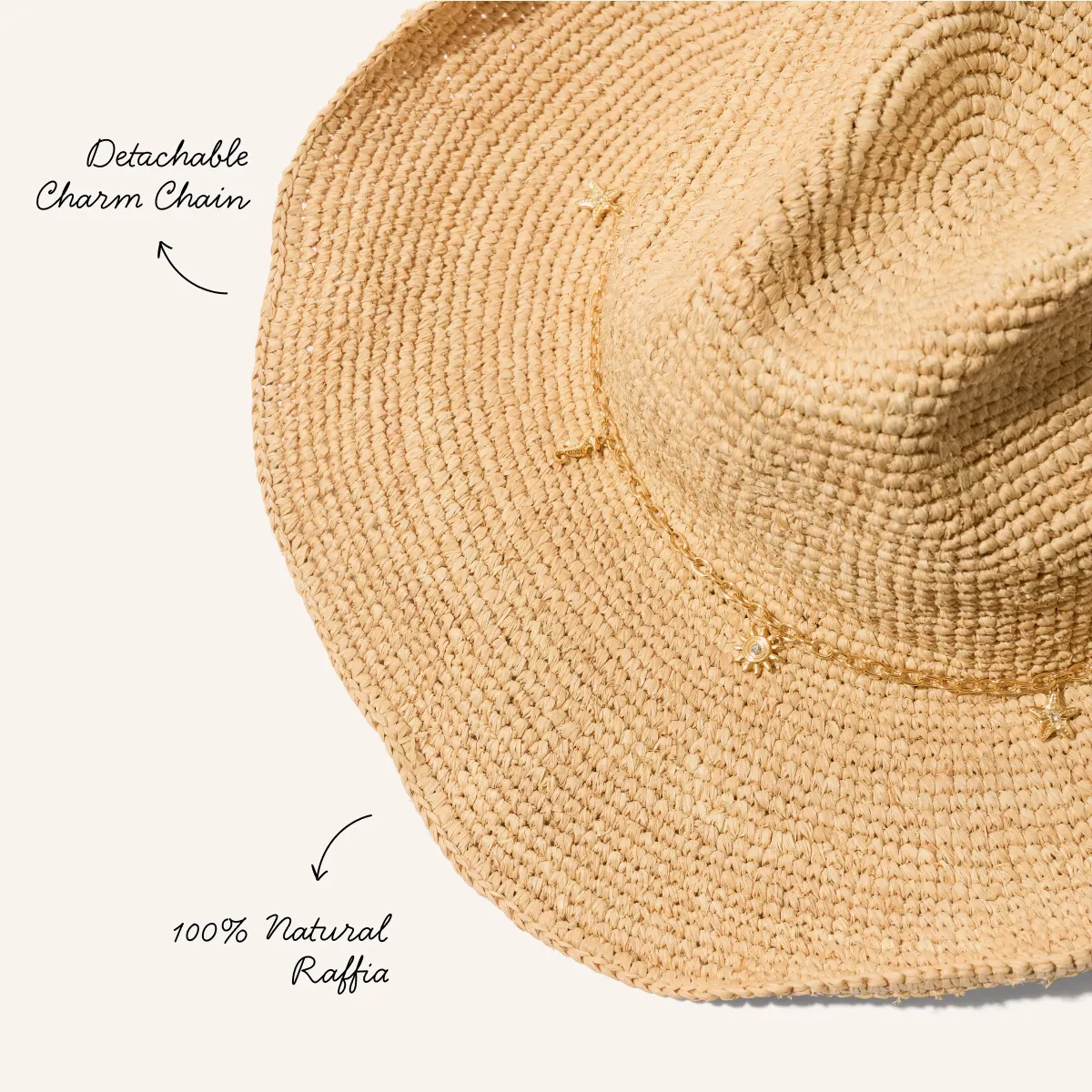 Raffia Cowboy Hat (Natural) sold by Abbott Lyon product image thumbnail 3