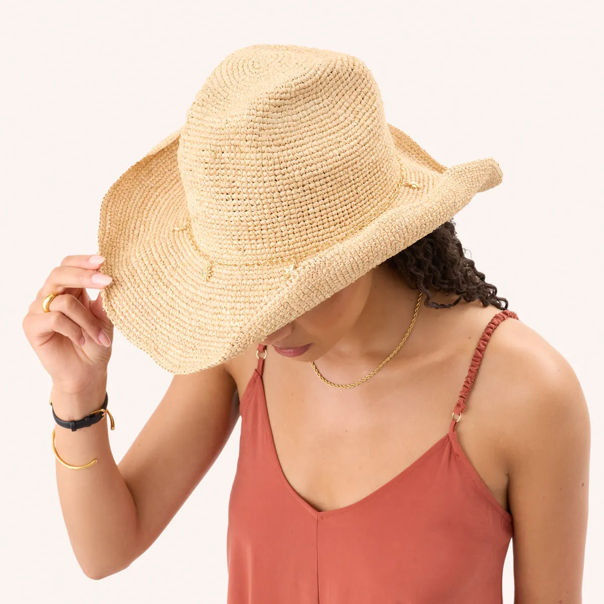 Raffia Cowboy Hat (Natural) sold by Abbott Lyon product image thumbnail 2