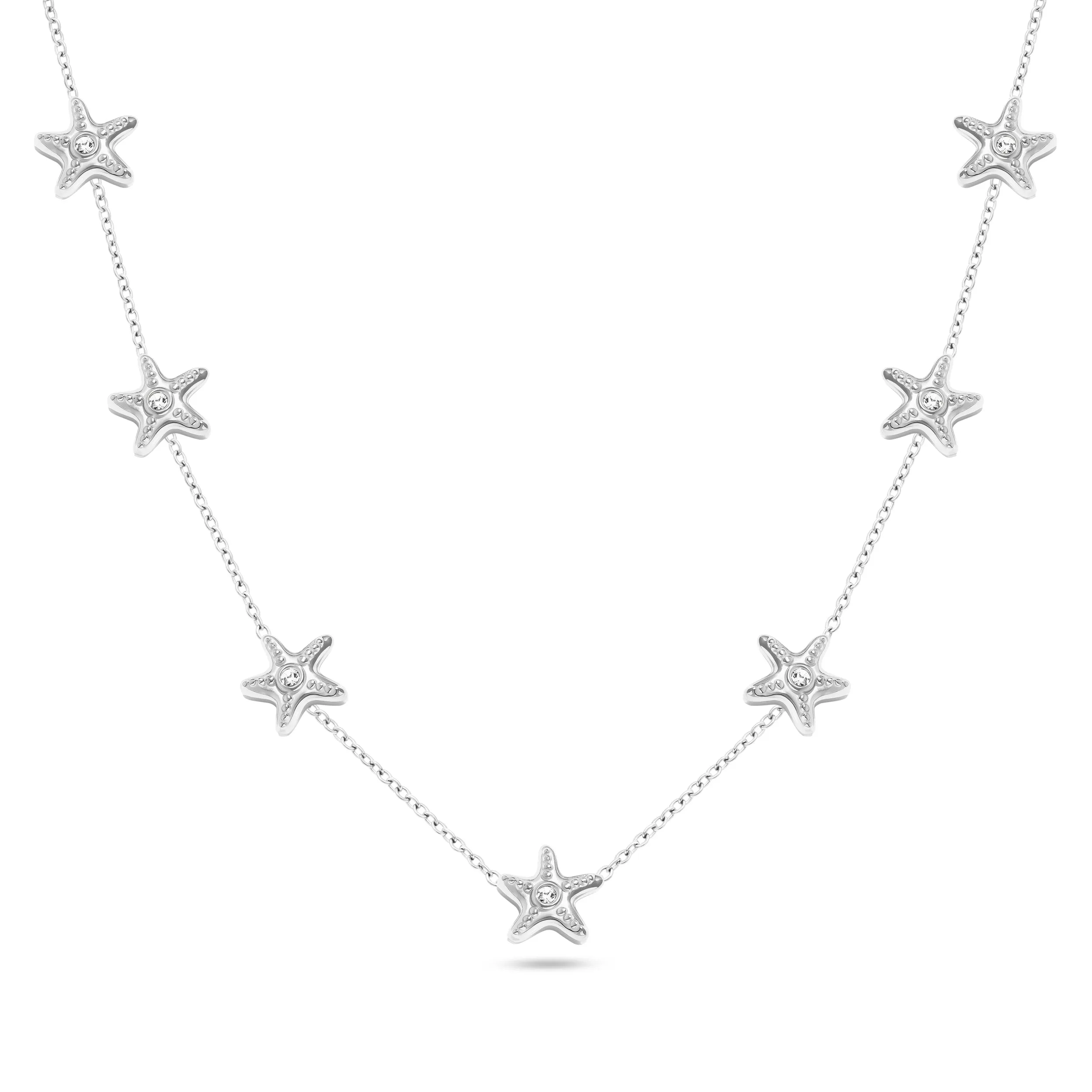 Multi Starfish Necklace (Silver) sold by Abbott Lyon