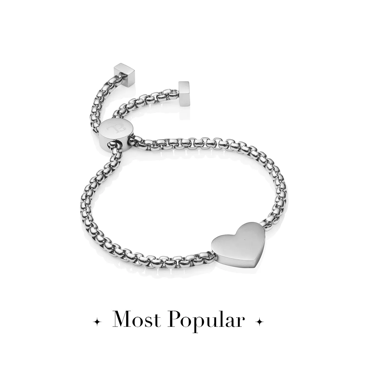 Initial Heart Bracelet (Silver) sold by Abbott Lyon product image thumbnail 2