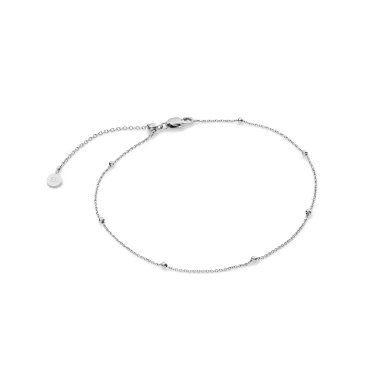 Sphere Chain Anklet (Silver) made by Abbott Lyon