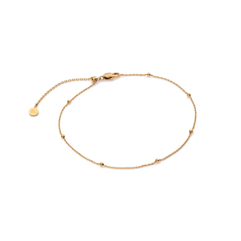 Sphere Chain Anklet (Gold) made by Abbott Lyon