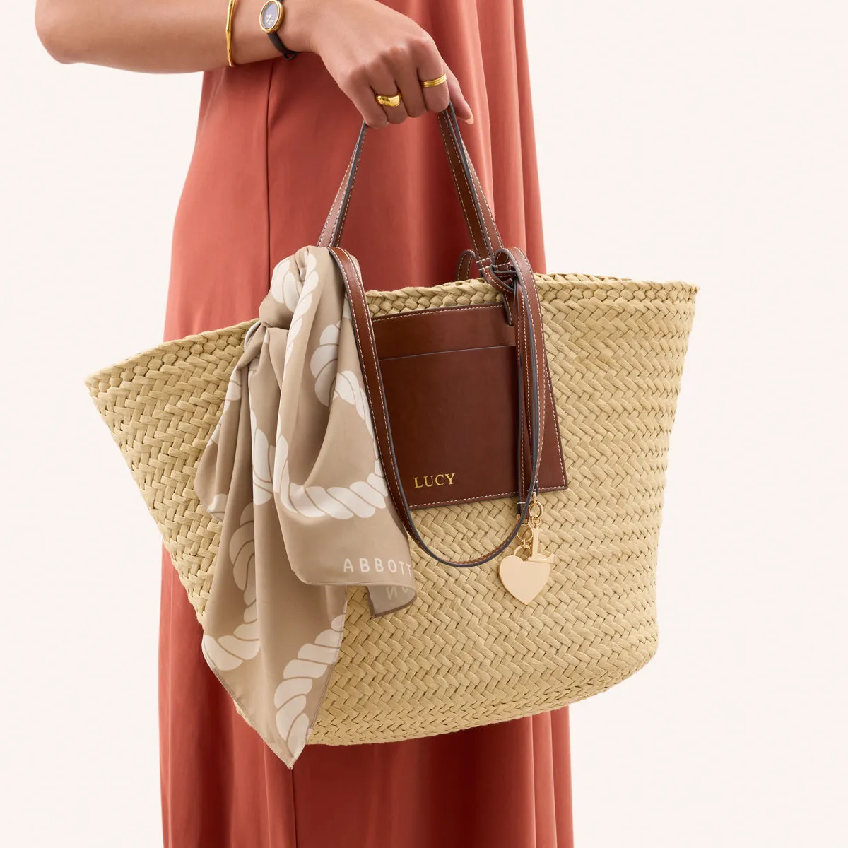 Rope Scarf (Beige) sold by Abbott Lyon product image thumbnail 4