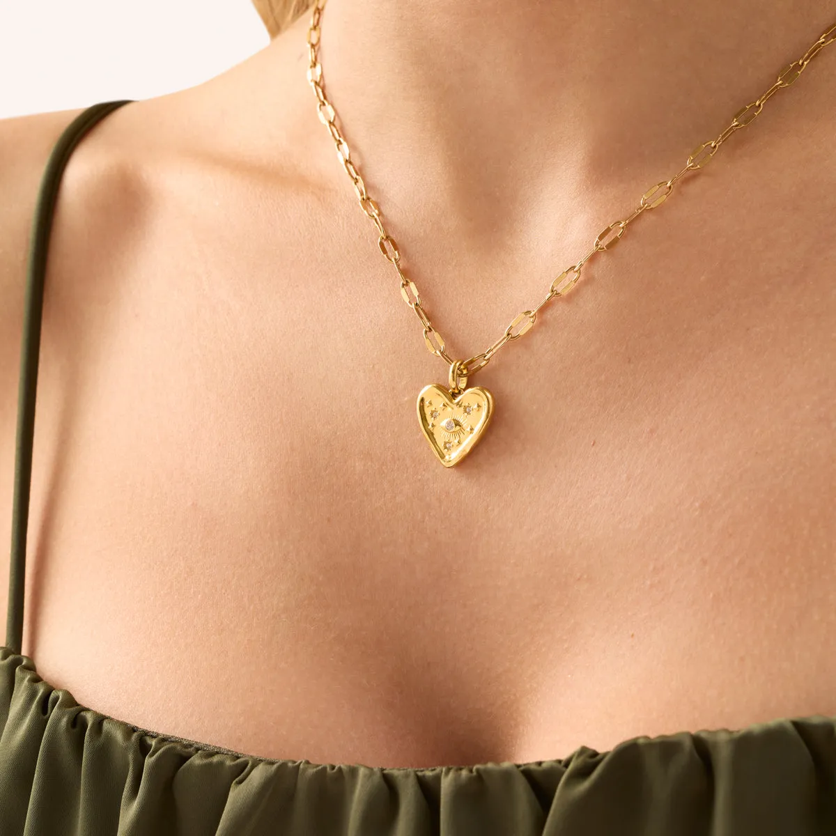 Talisman Heart Necklace (Gold) sold by Abbott Lyon product image thumbnail 2