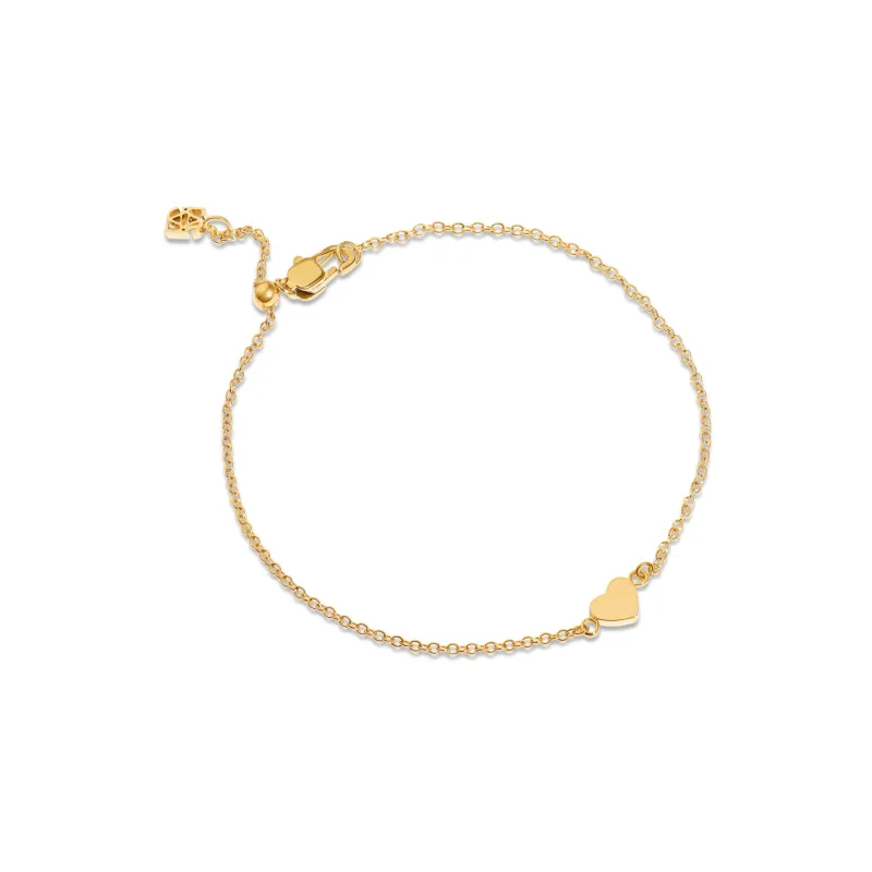 Made Mine Heart Bracelet (Gold) - Worth £49 made by Abbott Lyon