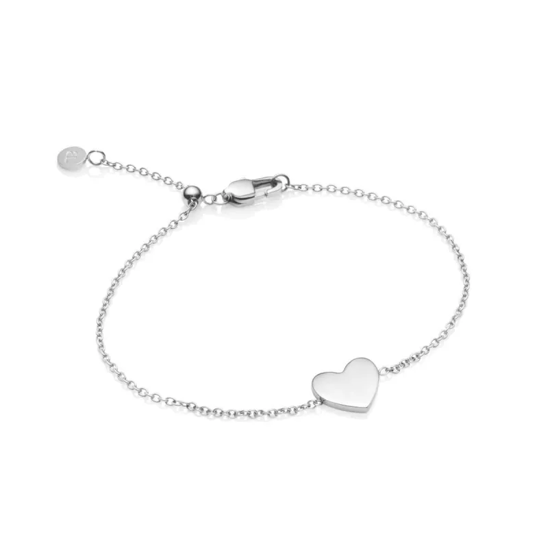 Made Mine Heart Bracelet (Silver) - Worth £49 made by Abbott Lyon