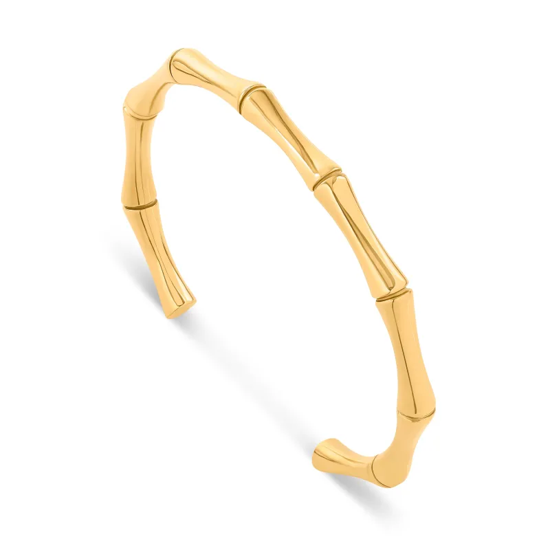 Bamboo Bangle (Gold) made by Abbott Lyon