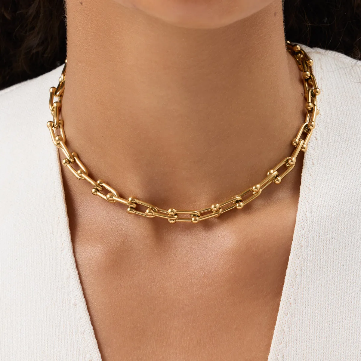 Link Chain Necklace (Gold) sold by Abbott Lyon product image thumbnail 2