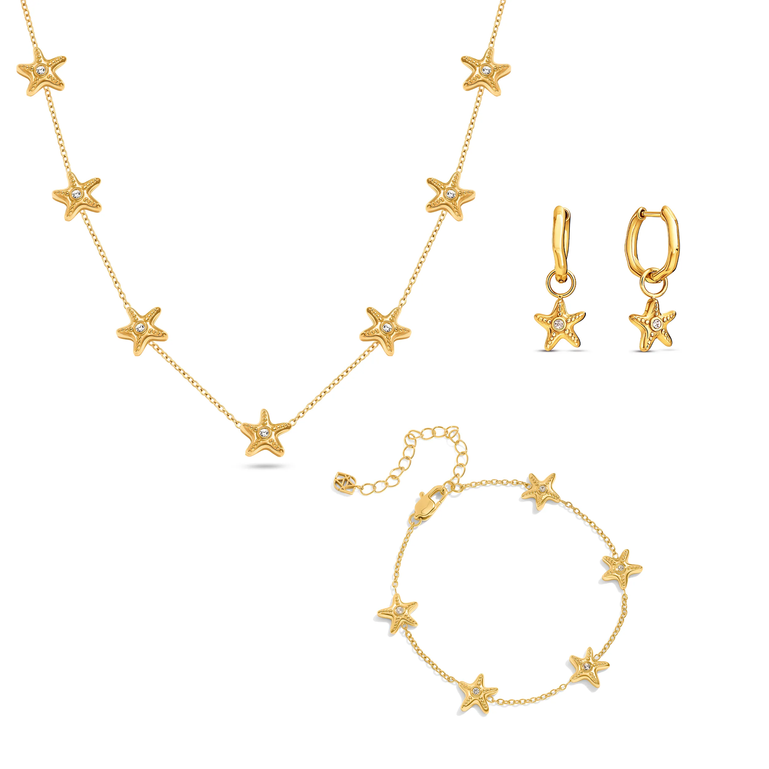 Ocean Charms Starfish Set (Gold) sold by Abbott Lyon