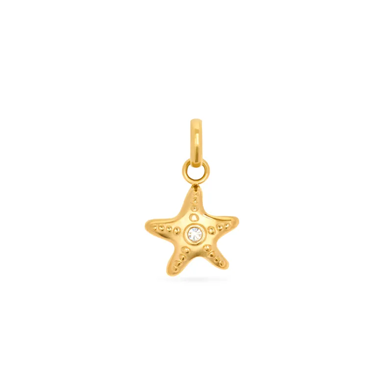 Ocean Charms Starfish Pendant (Gold) made by Abbott Lyon