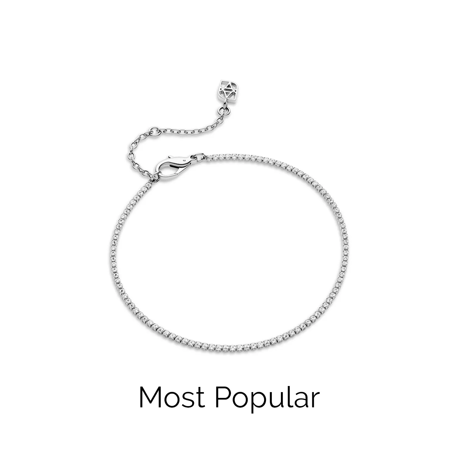 Mini Tennis Chain Bracelet (Silver) sold by Abbott Lyon product image thumbnail 2