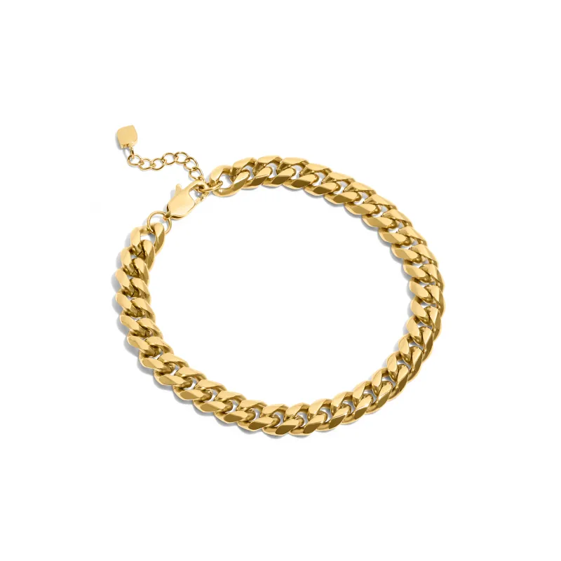 Curb Chain Bracelet (Gold) made by Abbott Lyon