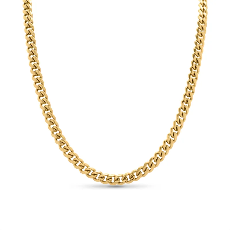 Curb Chain Necklace (Gold) made by Abbott Lyon