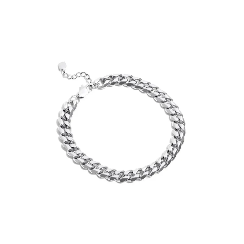 Curb Chain Bracelet (Silver) made by Abbott Lyon