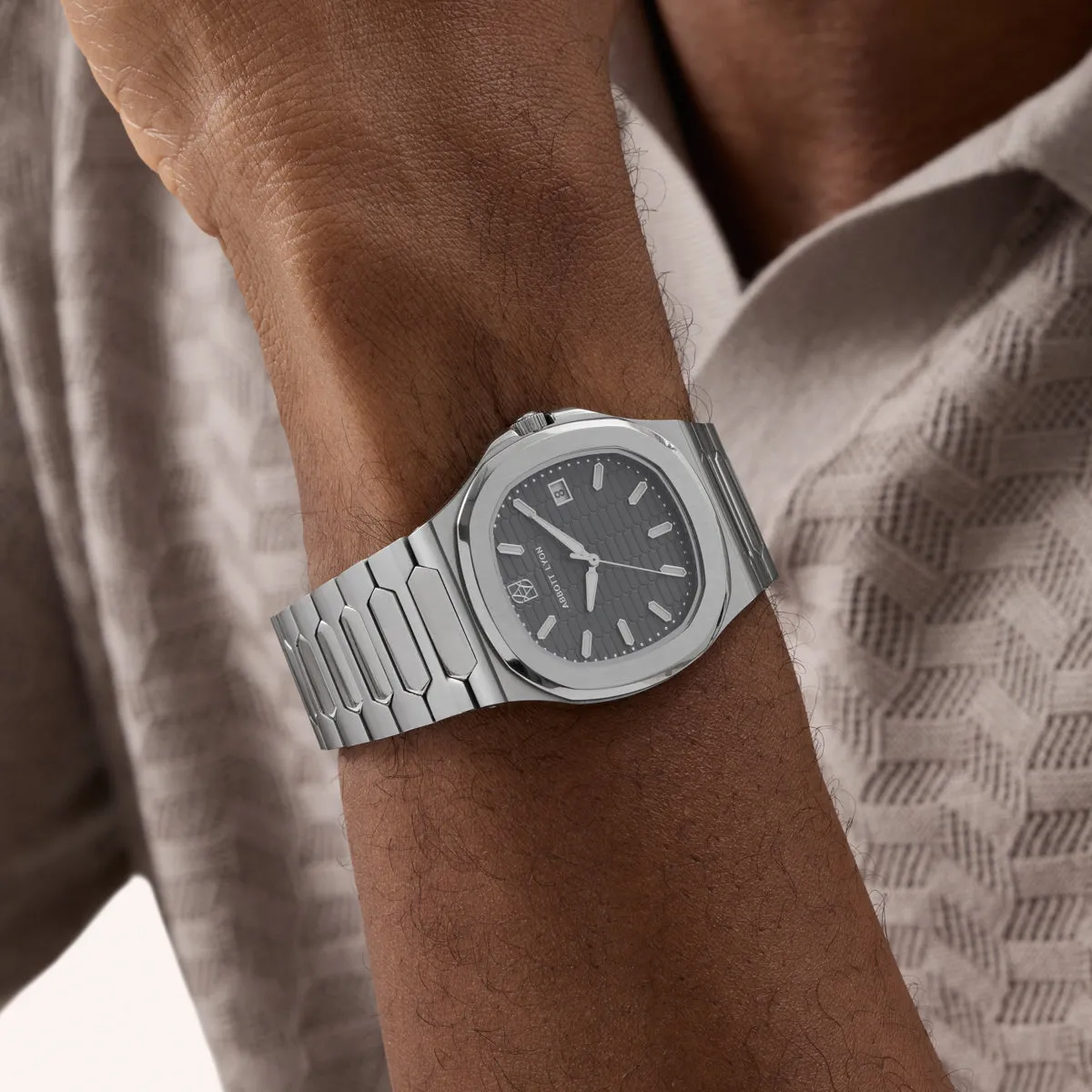 Knightsbridge 40 Charcoal Sports Watch (Silver) sold by Abbott Lyon product image thumbnail 2