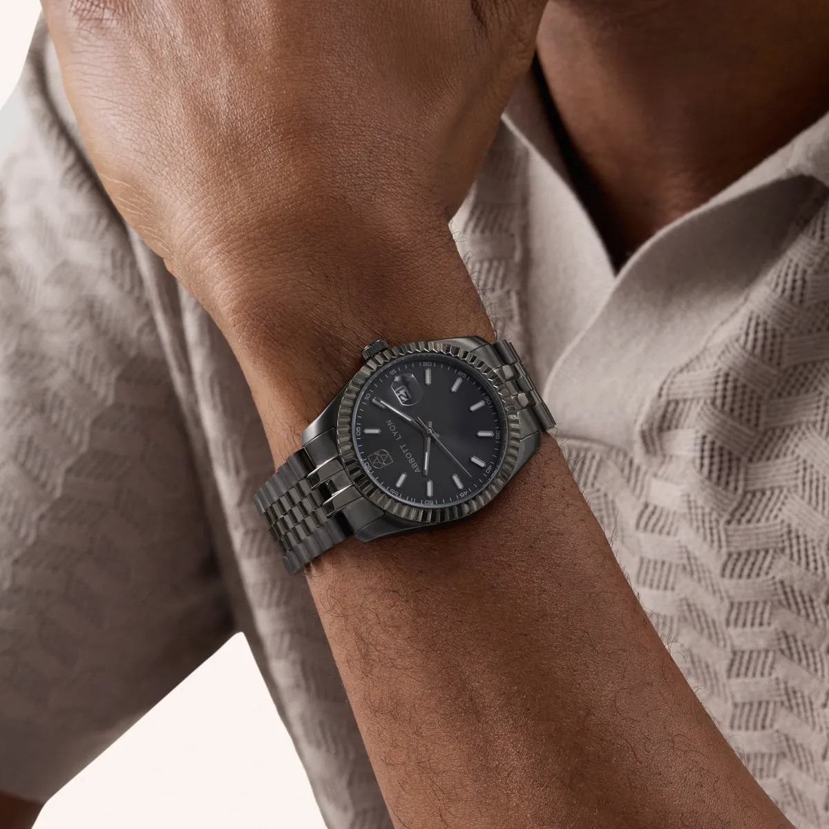 Belgravia 41 Gunmetal Watch (Silver) sold by Abbott Lyon product image thumbnail 2